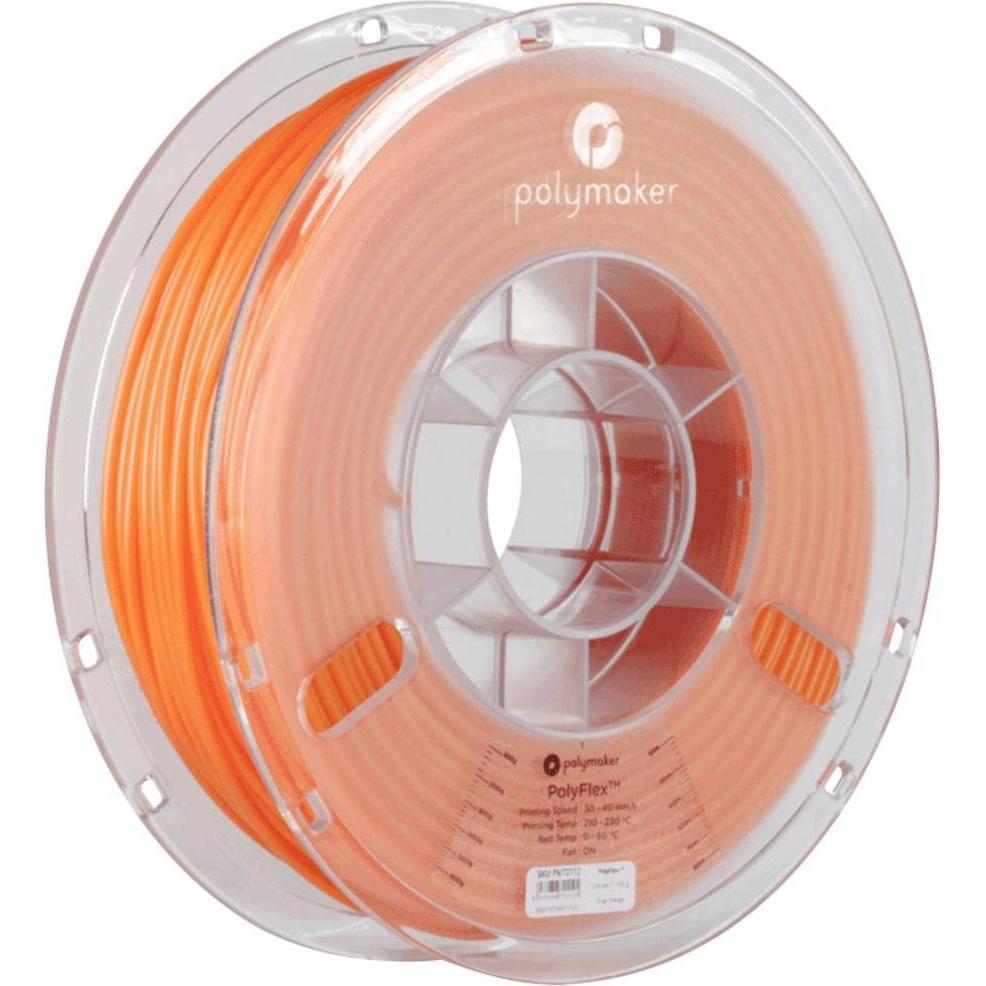 Thumbnail - Polymaker PD01012 PolyFlex TPU-95A Filament TPU flexibel 2.85 mm 750 g Orange 1 (TPU, 2.85 mm, 750 g, Orange), 3D Filame...