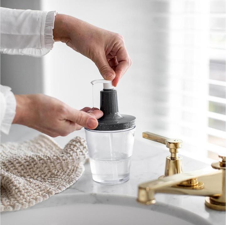 Productafbeelding Koziol Zeepdispenser Flow 250 ml, blauw/transparant