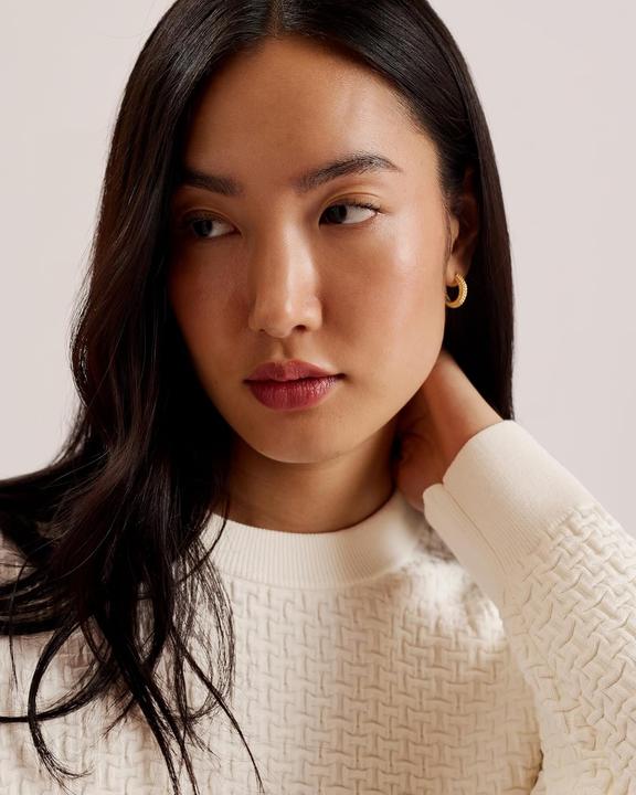 Actual product image Ted Baker Jacquard Knit Round Neck Sweater (44)