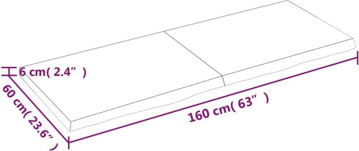 Produktbild vidaXL Tischplatte (160 x 60 cm)