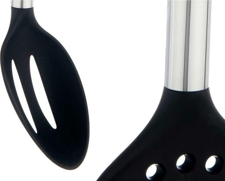 Actual product image Kinvara set 7 pieces kitchen utensils black silver