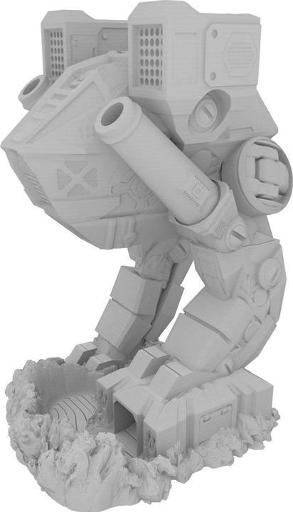 Produktbild Feldherr Fates End Würfelturm Mech grau – 3D gedrucktes Tabletop-Gelände (Kunststoff)