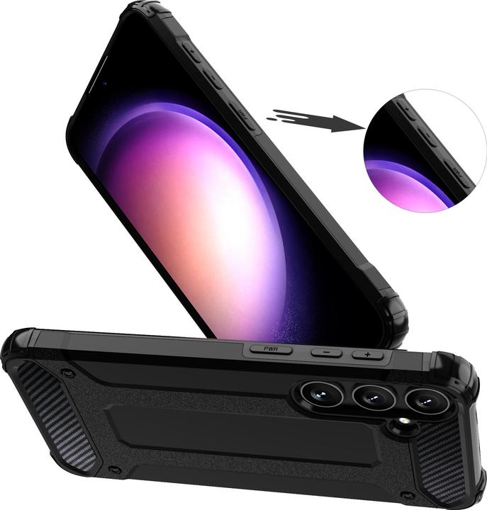 Immagine prodotto Hurtel Armatura ibrida nera (Samsung Galaxy S24)