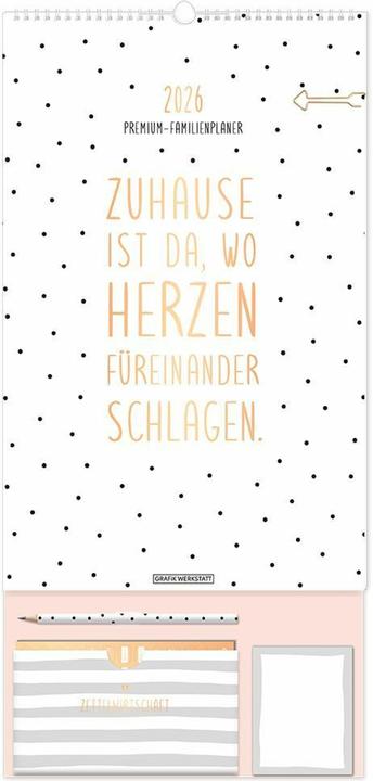 Premium-Familienplaner 2026 (Couverture rigide, Allemand)