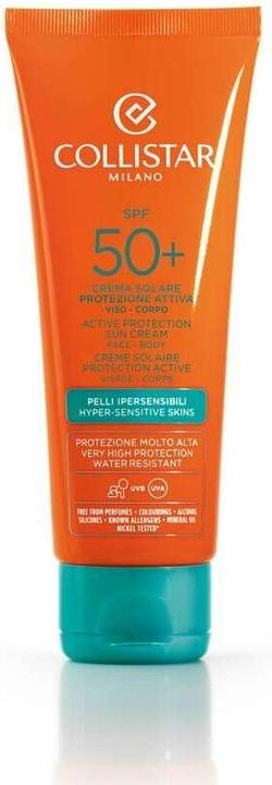 Actual product image Collistar CS Sun - Active Protection Sun Cream face & body SPF50+ (Suntan cream, SPF 50, 100 ml)