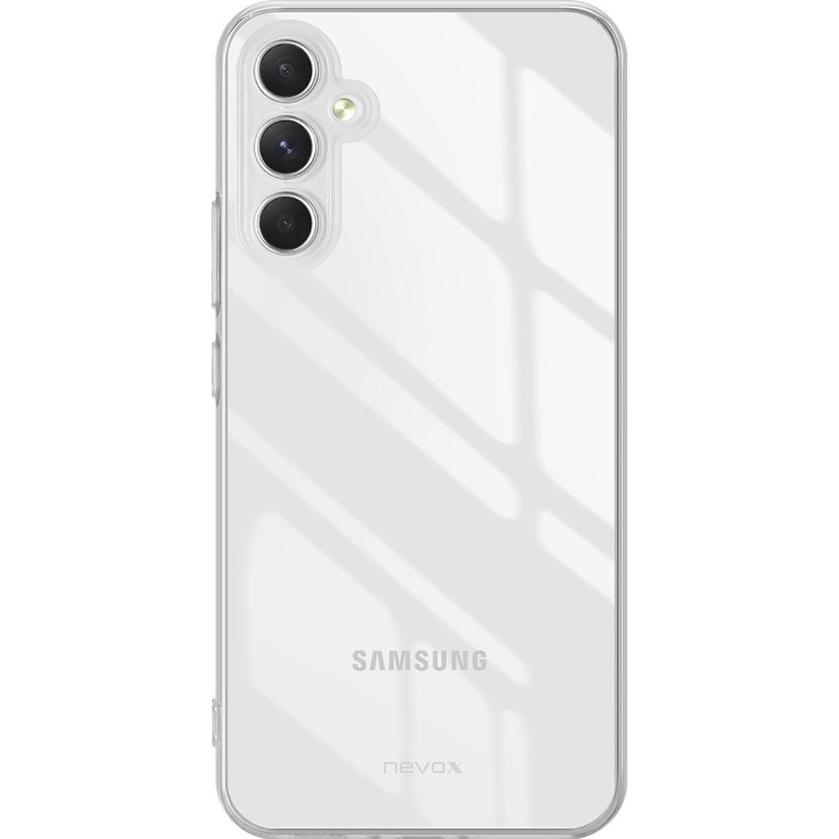 Nevox StyleShell Flex Galaxy A34 5G transp. (Samsung Galaxy A34 5G), Smartphone Hülle, Transparent