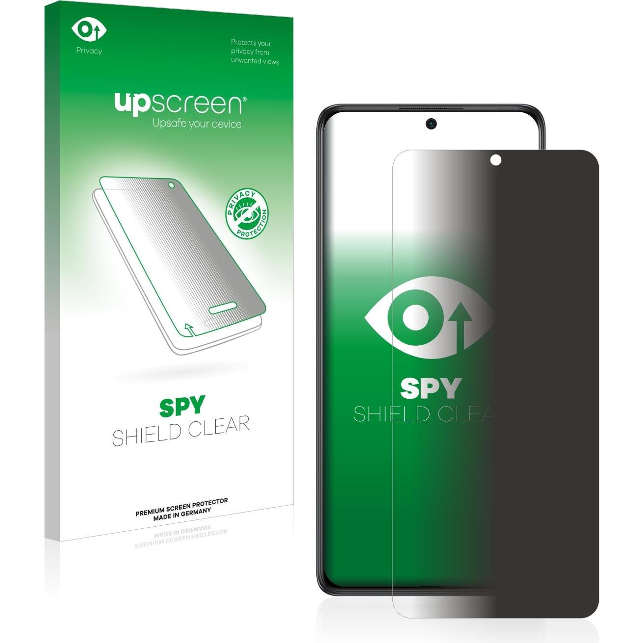 upscreen Spy Shield Blickschutzfolie (1 Stück, Xiaomi Redmi Note 10S), Smartphone Schutzfolie, Blau