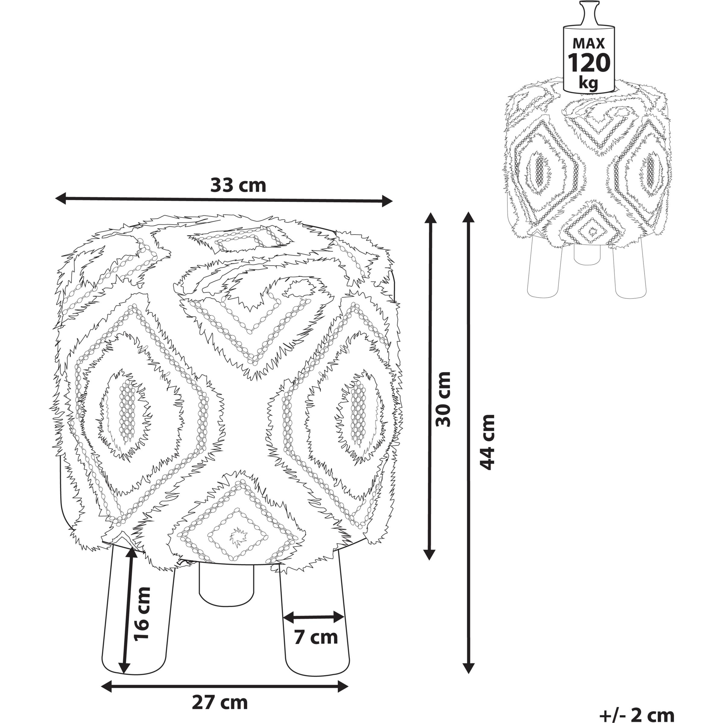 Thumbnail - Beliani, Hocker + Pouf, Agra