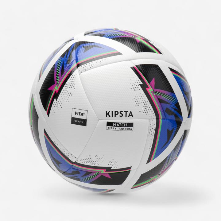 Immagine prodotto Kipsta Pallone da calcio da allenamento misura 5 Hybrid 2 - FIFA Quality Match Ball bianco (5)