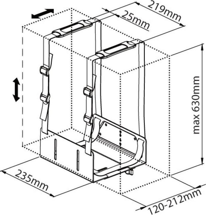 Produktbild Techly 102239 Side desk / wall mo