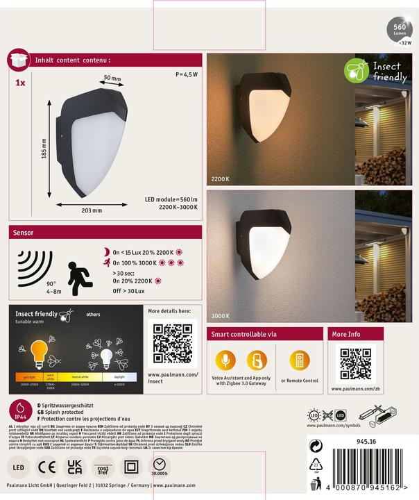 Produktbild Paulmann Ikosea (560 lm, IP44)