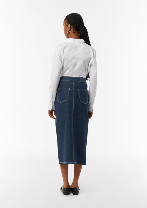 Image du produit Comma Rock Elastischer Denimrock mit dunkler Waschung (34)