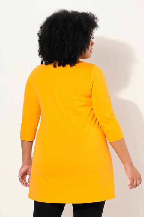 Produktbild Ulla Popken Longshirt, A-Linie, V-Ausschnitt, 3/4-Arm (62)