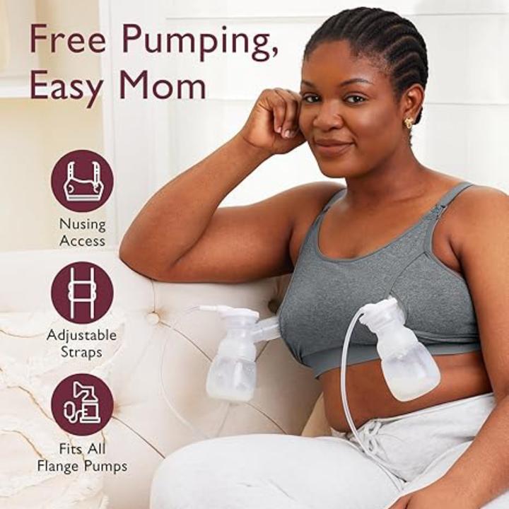 Image du produit Momcozy Nursing & Pumping Bra gris M (M)