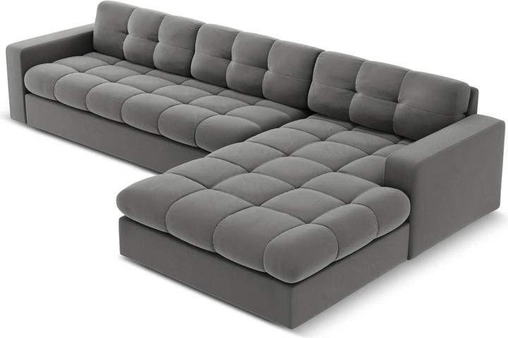 Actual product image CXL by Christian Lacroix Velvet Right Corner Sofa, "Yohan", 4 Seats, 236x160x72 Made in Europe (Corner sofa)
