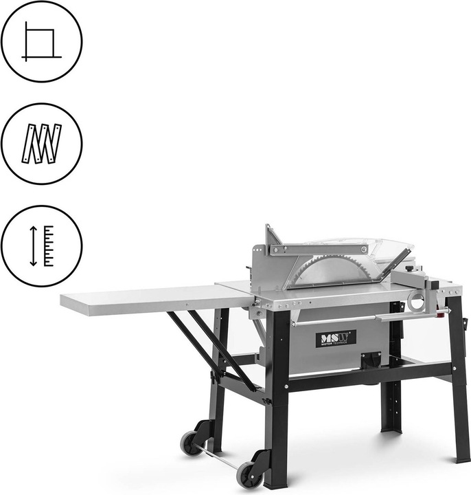MSW Tischkreissäge 4200 W Kreissäge 2800 U/min Tischsäge Sägeblatt Ø 500 mm Absaugung