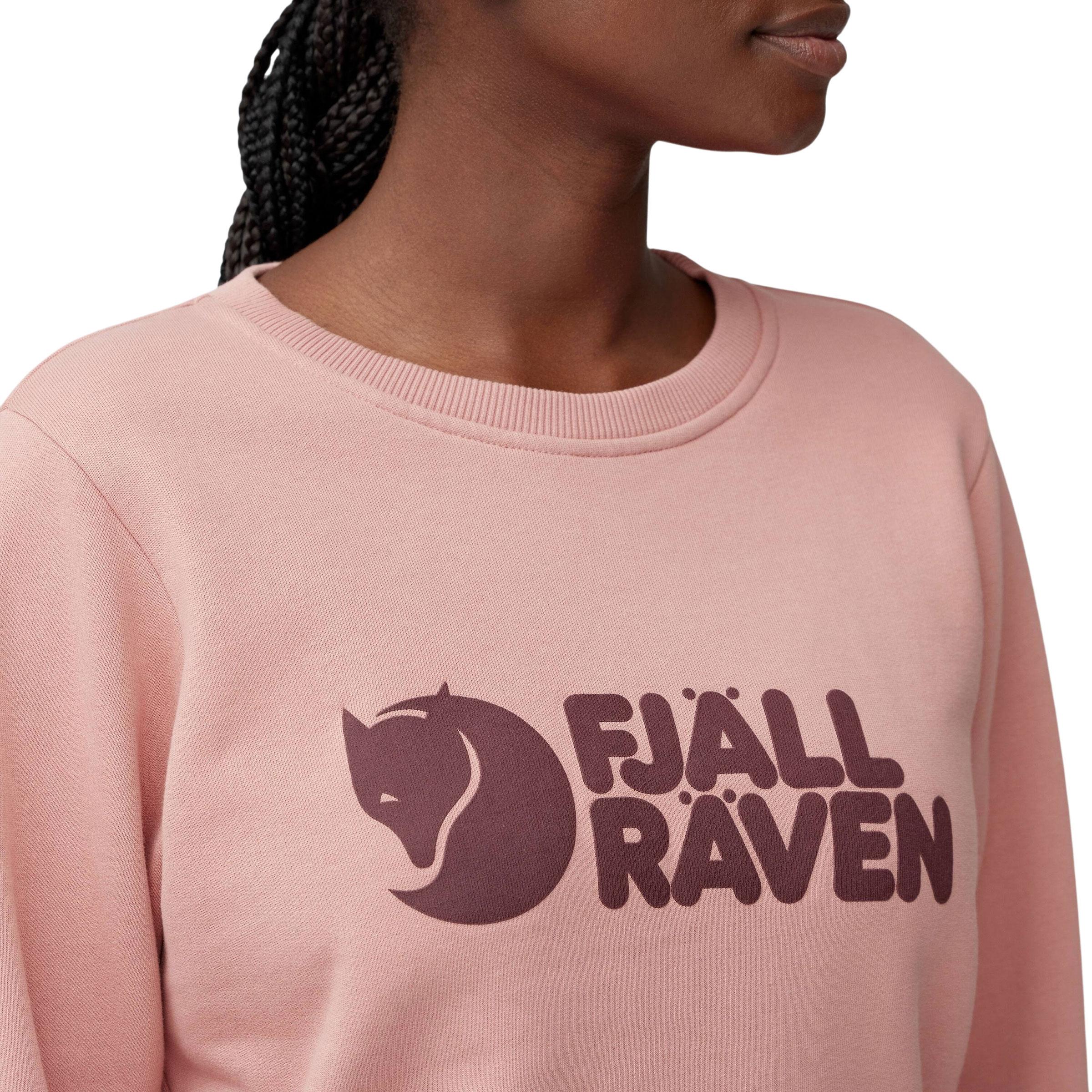 Thumbnail - Fjällräven, Damen, Pullover, Women's Logo Sweater, Rosa, (L)