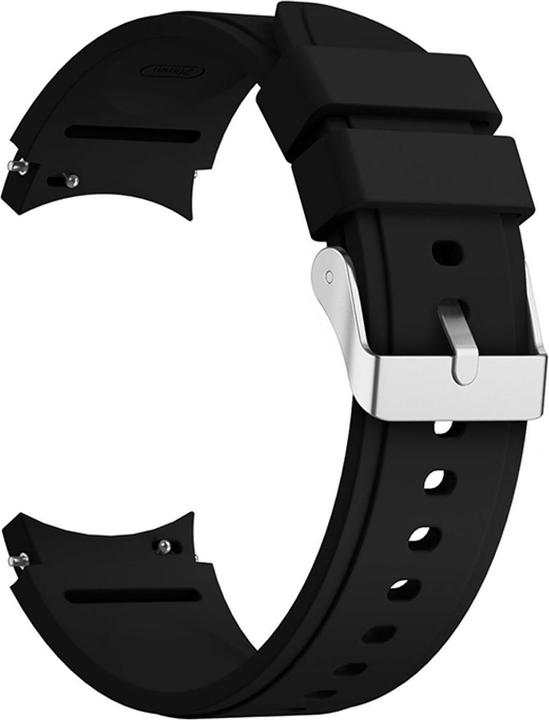 Produktbild König Design Sport Ersatz Armband für Samsung Galaxy Watch 4 Classic 46 mm Silikon Band Loop (Silikon)
