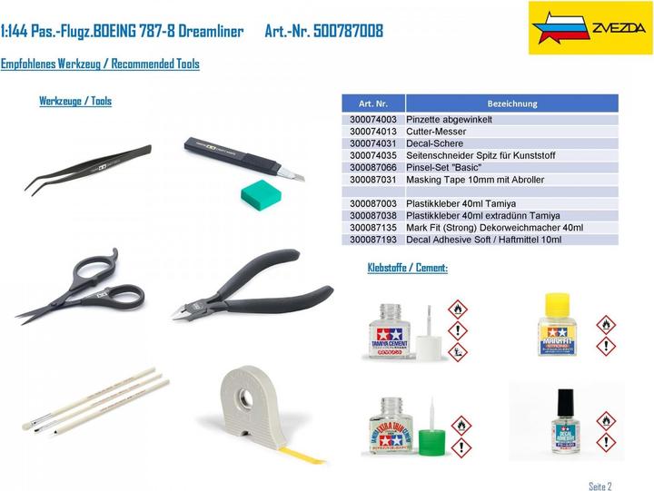 Actual product image Carson 1:144 Pas. plane BOEING 787-8 Dreamliner