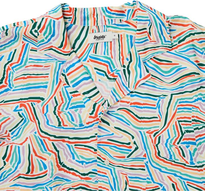 Produktbild Brava Fabrics Messy Stripes Aloha (XL)