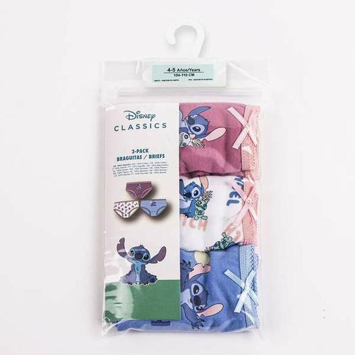 Image du produit Disney Ensemble de sous-vêtements pour fille 3 pièces Stitch (128, Lot de 3)