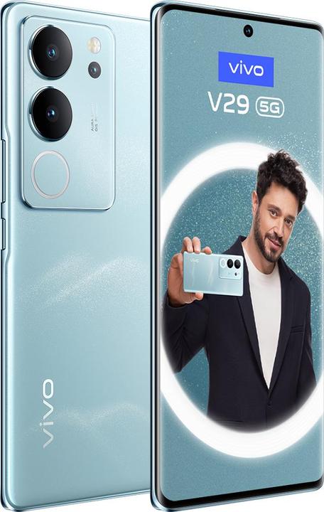 Actual product image Vivo V29 8+256 GB blue (256 GB, Peak blue, 6.78", Dual SIM, 5G)