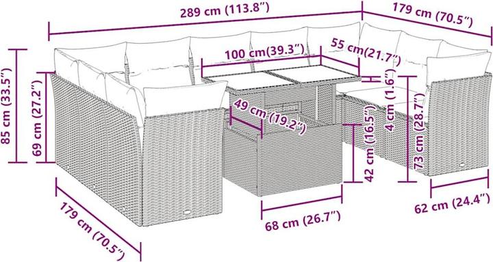 Produktbild vidaXL Navy