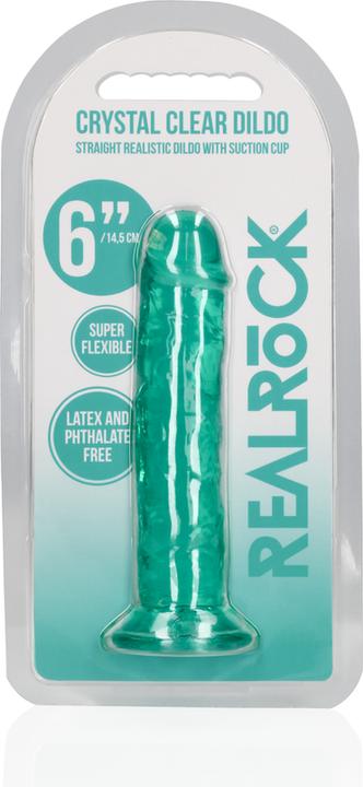 Image du produit RealRock Straight Realistic Dildo Suction Cup - 6" / 14,5 - Tur