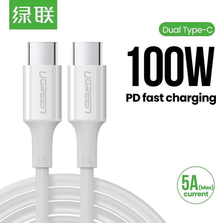 Actual product image Ugreen USB C – USB C (1 m, USB 2.0)