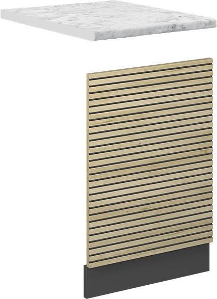 Anthrazit, Eiche Paneel, Marble-Weiss