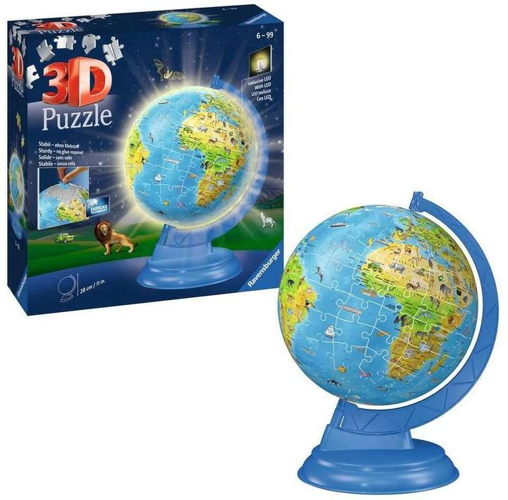Image du produit Ravensburger Globe pour enfants avec lumière (180 pièces)