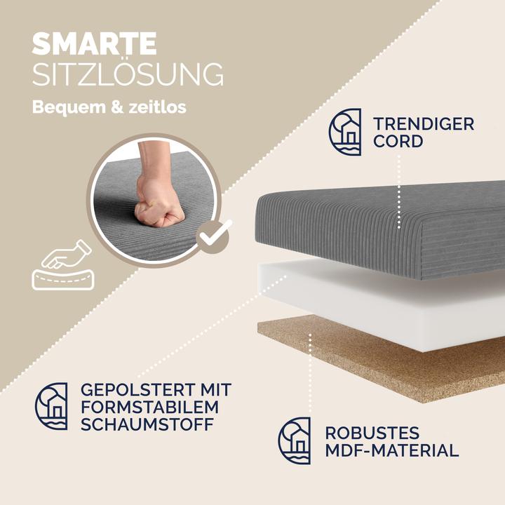 Image du produit Casaria Coffre de siège Cord (76 cm)