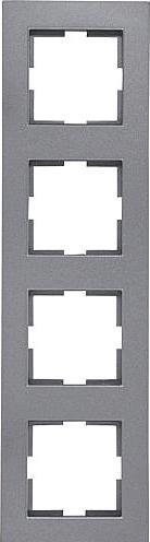 Produktbild EGB Karre Abdeckrahmen 4fach anthrazitfume