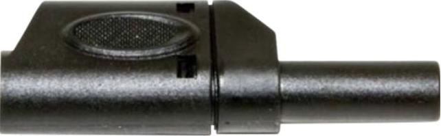 Mueller Electric Banana plug With protective sleeve Stackable 4 mm Copper alloy Nickel 1kVAC 1kVDC 40A Solder