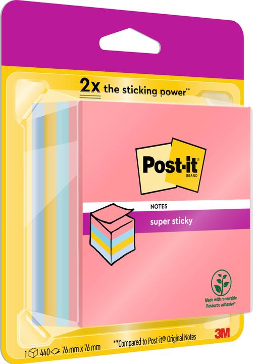 Produktbild Post-it Super Sticky Würfel (76 x 76 mm)