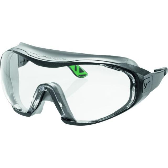 Thumbnail - Magni, Schutzbrille + Gesichtsschutz, Univet 6X1.00.00.00 Vollsichtbrille "6X1" mit klarem Glas in dunkelgrau/grün