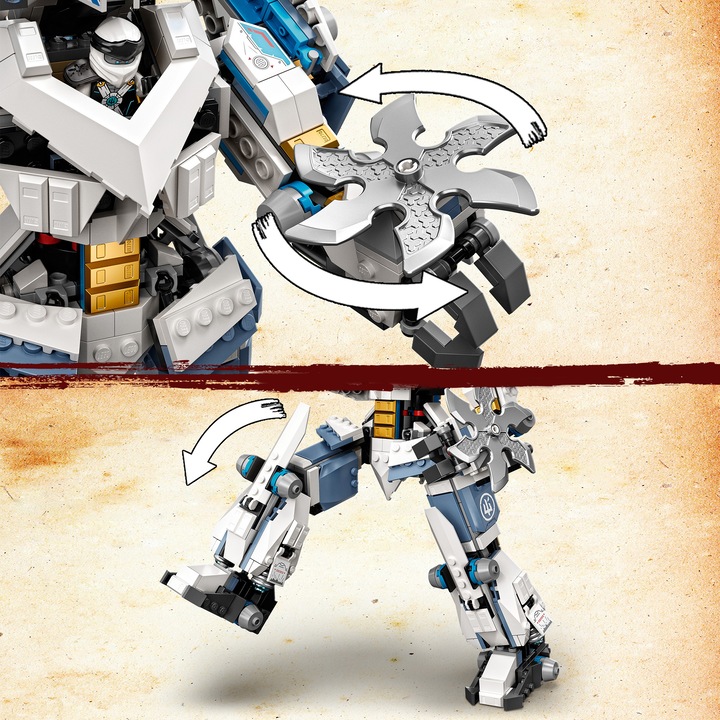 Actual product image LEGO Zane's Titan Mech (71738, LEGO Ninjago)