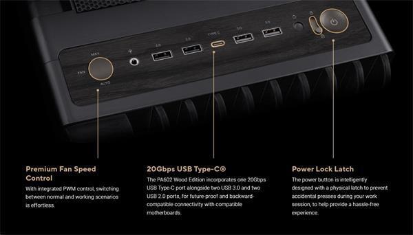 Actual product image ASUS ProArt PA602 Wood Edition (ATX, DTX, mATX, Mini-ITX, Mini-DTX, E-ATX)