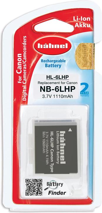 Actual product image Hähnel Replacement Battery HL-6LHP, for Canon NB-6L (Camera battery)