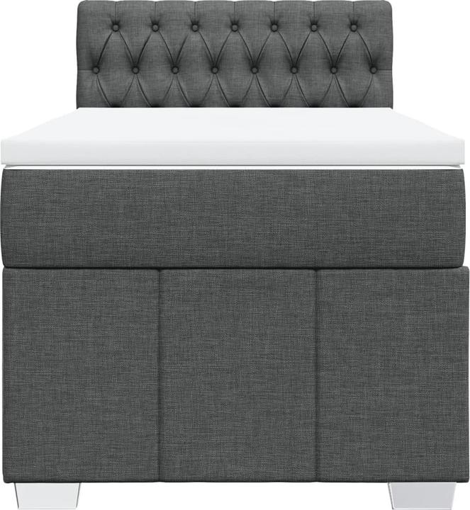 Actual product image vidaXL Bo x springbett mit Matratze 90 x 190 cm Stoff (90 x 190 cm)