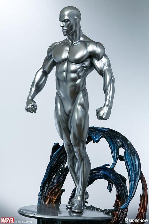 Actual product image Sideshow Marvel statuette Silver Surfer 65 cm