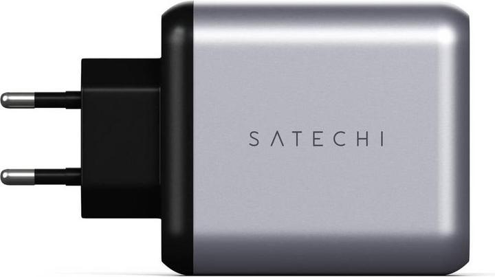 Productafbeelding Satechi Muurlader met dubbele poort USB C/A Space Gray (30 W, 1 portie)