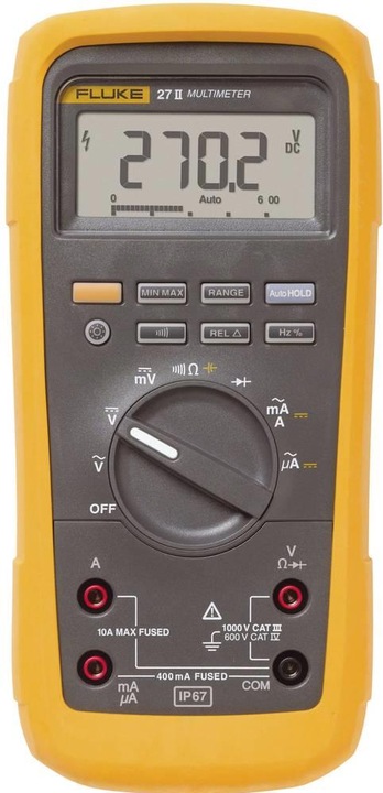 Produktbild Fluke Hand-Multimeter digital 27II/E (CAT III 1000V, CAT IV 600V)