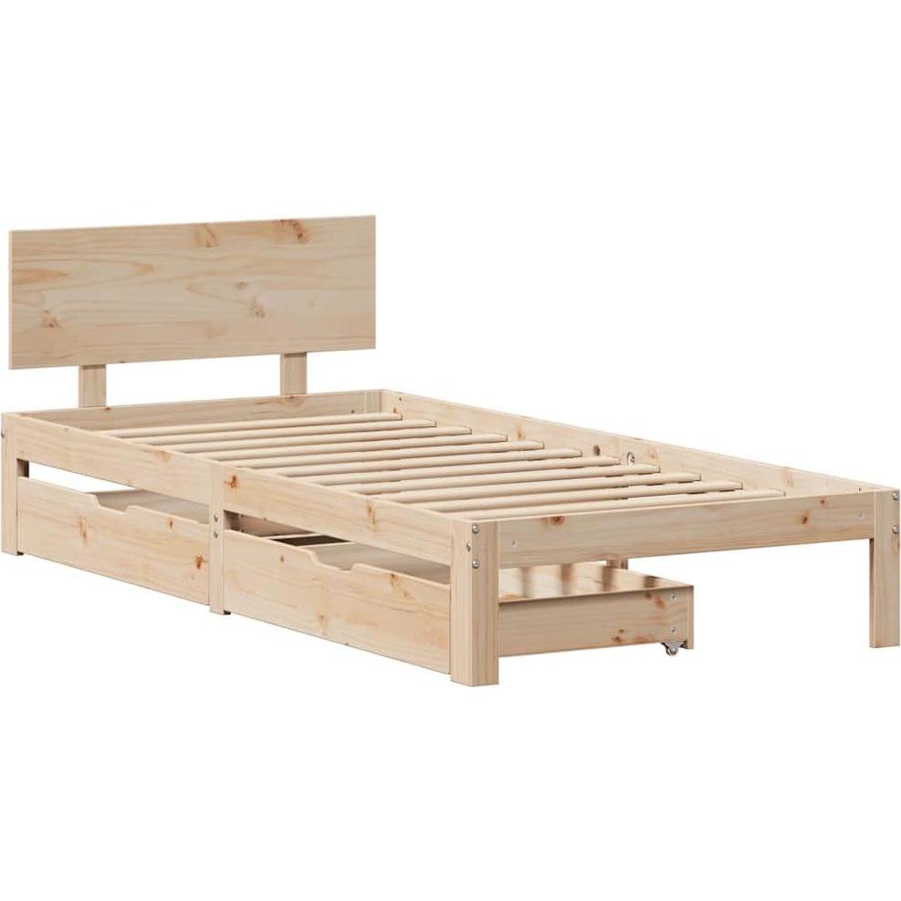 Thumbnail - VidaXL, Bett, Bett mit Schubladen (90 x 190 cm)