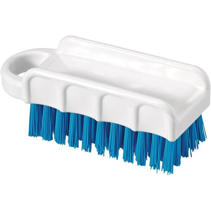 Nölle, Nagelpflegegerät, HACCP-Nagelbürste Länge 155 mm Borstenstärke 0,50 mm blau