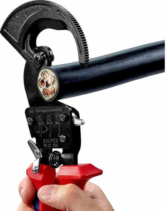 Productafbeelding Knipex Kabelschaar (ratelprincipe) 95 31 250 (250 mm)