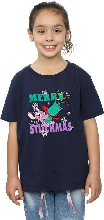 Produktbild Lilo & Stitch Merry Stitchmas TShirt Mädchen (116)