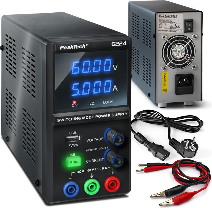 Actual product image Peaktech Laboratory Power Supply