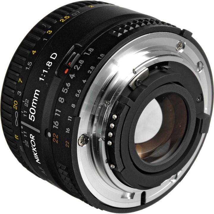 Immagine prodotto Nikon AF Nikkor 50mm f/1.8D - (EU) (Nikon F, Full-frame)