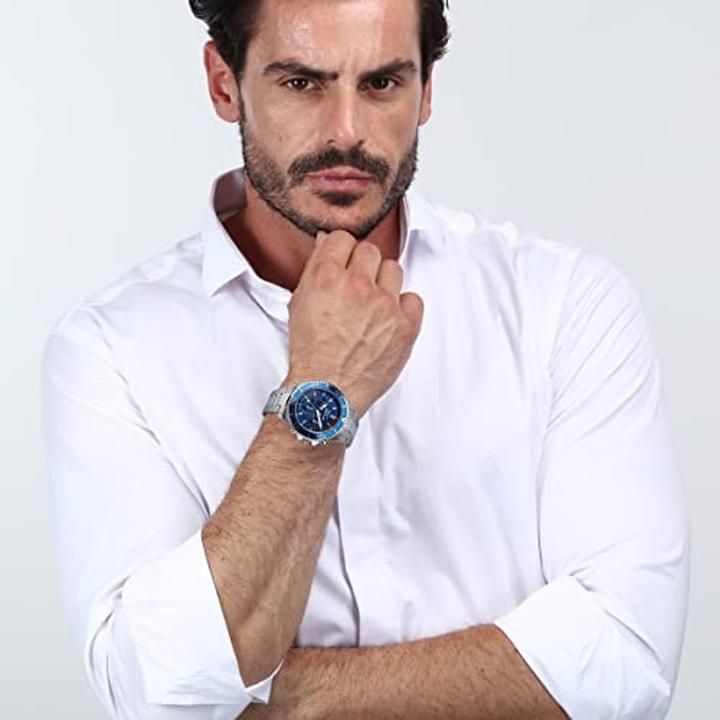 Actual product image Sector Limited Edition Multifunctional Quartz Watch with Metal Band and Safety Clasp (43 mm)